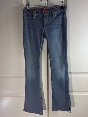 A.B.S by Allen Schwartz Vintage Striped Flare Jeans Size 28 Y2K